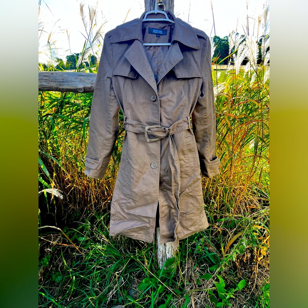 Kenneth Cole Reaction trench coat L